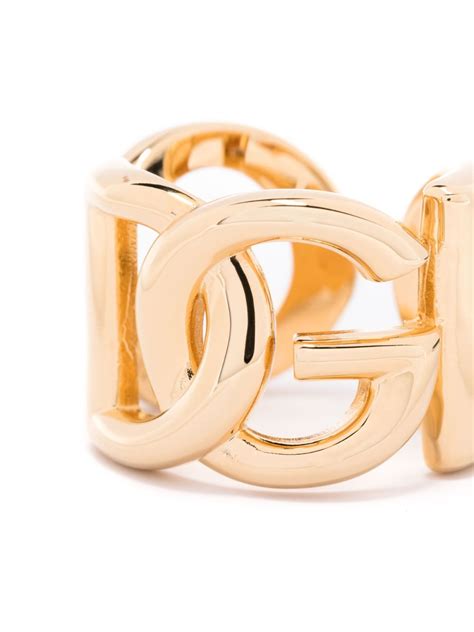 dg ring|dolce gabbana logo ring.